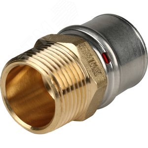 Переходник с наружной резьбой 1'х32 для металлопластиковых труб прессовой - фото 1