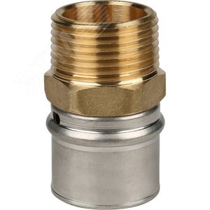 Переходник с наружной резьбой 1'х32 для металлопластиковых труб прессовой - фото 5