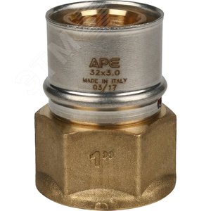 Переходник-пресс с внутренней резьбой 1'х32 для металлопластиковых труб - фото 4