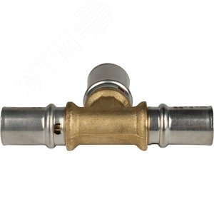 Тройник переходной 16x20x16 для металлопластиковых труб прессовой - фото 4