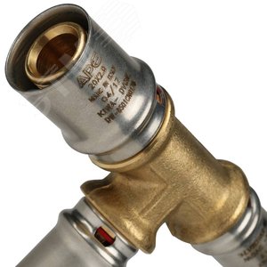 Тройник переходной 20х16х16 для металлопластиковых труб прессовой - фото 6