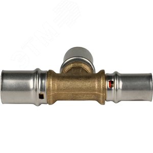 Тройник переходной 20х20х16 для металлопластиковых труб прессовой - фото 4