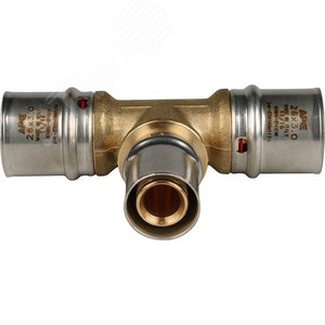 Тройник переходной 26х20х26 для металлопластиковых труб прессовой - фото 2