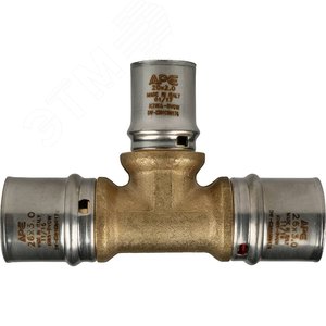 Тройник переходной 26х20х26 для металлопластиковых труб прессовой - фото 4