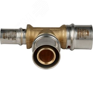 Тройник переходной 26х26х16 для металлопластиковых труб прессовой - фото 2