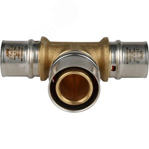 Тройник переходной 26х32х26 для металлопластиковых труб прессовой - фото 2