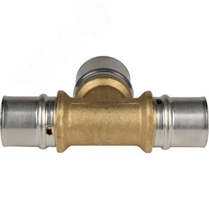 Тройник переходной 26х32х26 для металлопластиковых труб прессовой - фото 4