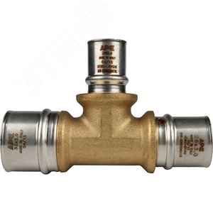 Тройник переходной 32х20х26 для металлопластиковых труб прессовой - фото 6