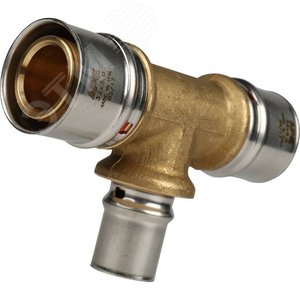 Тройник переходной 32х20х32 для металлопластиковых труб прессовой - фото 2