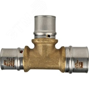 Тройник переходной 32х26х26 для металлопластиковых труб прессовой - фото 6