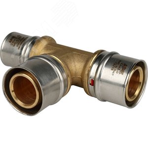 Тройник переходной 32x32x26 для металлопластиковых труб прессовой - фото 1