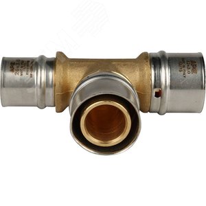 Тройник переходной 32x32x26 для металлопластиковых труб прессовой - фото 2