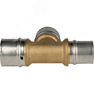 Тройник переходной 32x32x26 для металлопластиковых труб прессовой - фото 6