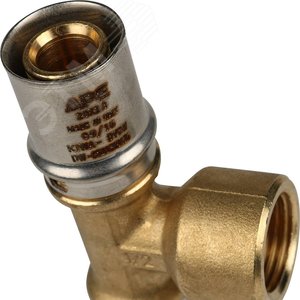 Тройник-переходник с внутренней резьбой 20х1/2'х20 для металлопластиковых труб прессовой - фото 7