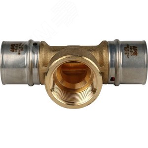 Тройник-переходник с внутренней резьбой 32х1'х32 для металлопластиковых труб прессовой - фото 4