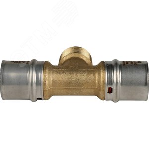 Тройник-переходник с наружной резьбой 26х3/4'х26 для металлопластиковых труб прессовой - фото 5