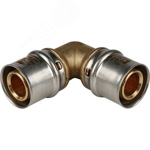 Угольник 26 90 град., пресс, для металлопластиковых труб - фото 1