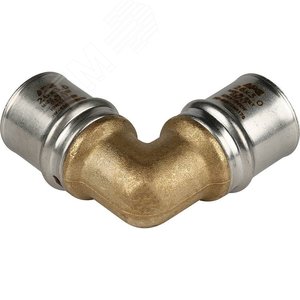 Угольник 26 90 град., пресс, для металлопластиковых труб - фото 5