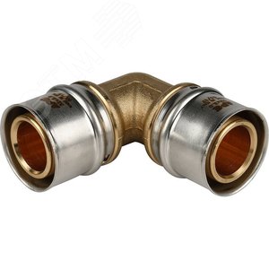 Угольник 32 90 град., пресс, для металлопластиковых труб - фото 1