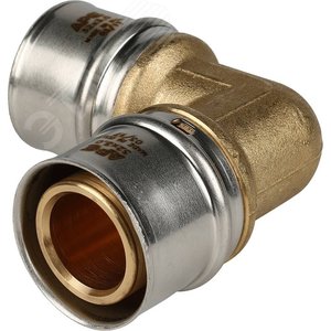 Угольник 32 90 град., пресс, для металлопластиковых труб - фото 2