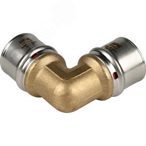 Угольник 32 90 град., пресс, для металлопластиковых труб - фото 5