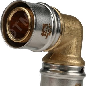 Угольник 32 90 град., пресс, для металлопластиковых труб - фото 6