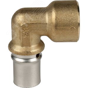 Угольник ВР 3/4'х20 переходной, для металлопластиковых труб прессовой - фото 7