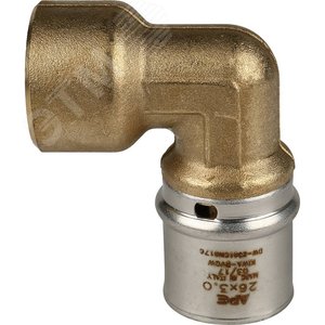 Угольник ВР 3/4'х26 переходной, для металлопластиковых труб прессовой - фото 4