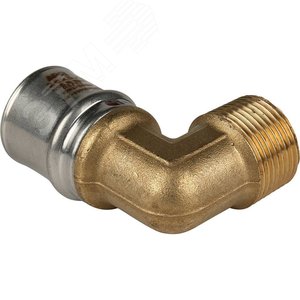 Угольник ВН 3/4'х26 переходной, для металлопластиковых труб прессовой - фото 6