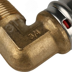 Угольник ВН 3/4'х26 переходной, для металлопластиковых труб прессовой - фото 8