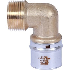 Угольник ВН 1'х32 переходной, для металлопластиковых труб прессовой - фото 4