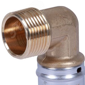 Угольник ВН 1'х32 переходной, для металлопластиковых труб прессовой - фото 7