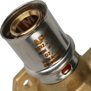 Тройник-пресс настенный с креплением 1/2'х20 для металлопластиковых труб - фото 5