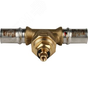 Вентиль с хромированной ручкой 16х16 для металлопластиковых труб - фото 2