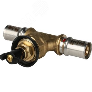 Вентиль с хромированной ручкой 16х16 для металлопластиковых труб - фото 6