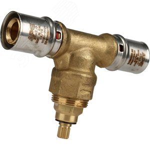 Вентиль с хромированной ручкой 20х20 для металлопластиковых труб - фото 2