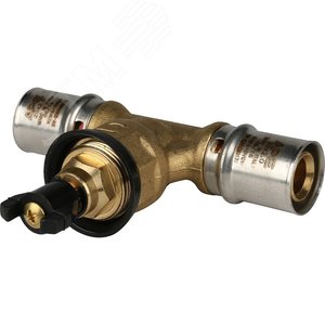 Вентиль с хромированной ручкой 20х20 для металлопластиковых труб - фото 8