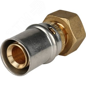 Переходник с накидной гайкой 1/2'х20 для металлопластиковых труб прессовой - фото 2