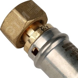 Переходник с накидной гайкой 1/2'х20 для металлопластиковых труб прессовой - фото 8