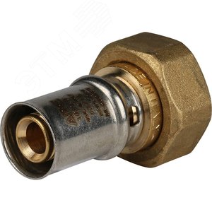 Переходник с накидной гайкой 3/4'х16 для металлопластиковых труб прессовой - фото 2