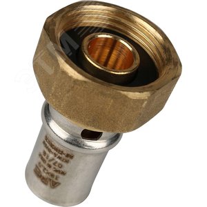 Переходник с накидной гайкой 3/4'х16 для металлопластиковых труб прессовой - фото 6