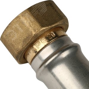 Переходник с накидной гайкой 3/4'х20 для металлопластиковых труб прессовой - фото 9