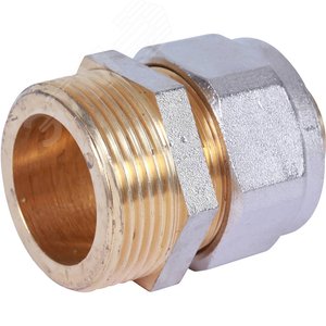 Переходник с наружной резьбой 1 1/4'х32 для металлопластиковых труб винтовой - фото 4