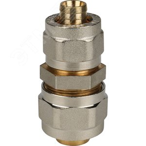 Муфта соединительная переходная 20x16 для металлопластиковых труб винтовой - фото 2