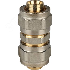 Муфта соединительная 20х20 для металлопластиковых труб винтовой - фото 1