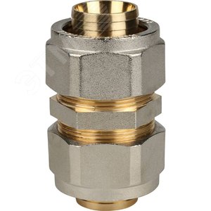 Муфта соединительная 32x32 для металлопластиковых труб винтовой - фото 1