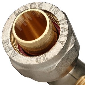 Угольник НР 1/2'х20 переходной, для металлопластиковых труб винтовой - фото 5