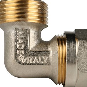 Угольник НР 3/4'х20 переходной, для металлопластиковых труб винтовой - фото 6