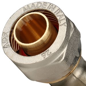 Угольник НР 3/4'х26 переходной, для металлопластиковых труб винтовой - фото 7