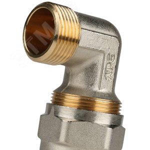 Угольник НР 3/4'х26 переходной, для металлопластиковых труб винтовой - фото 8